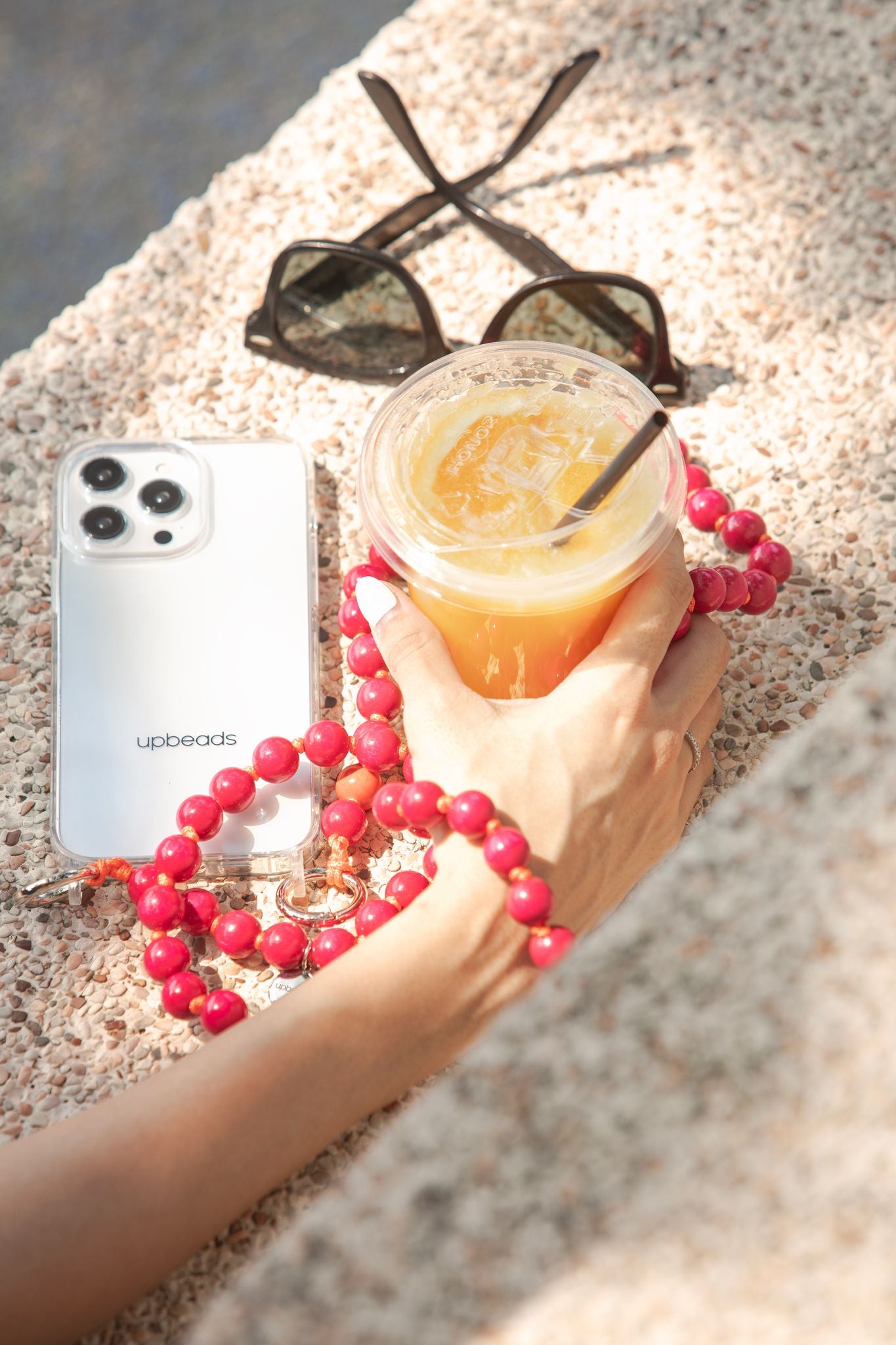 BERRY CELL PHONE CHAIN